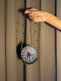 German Silver Circle bag
