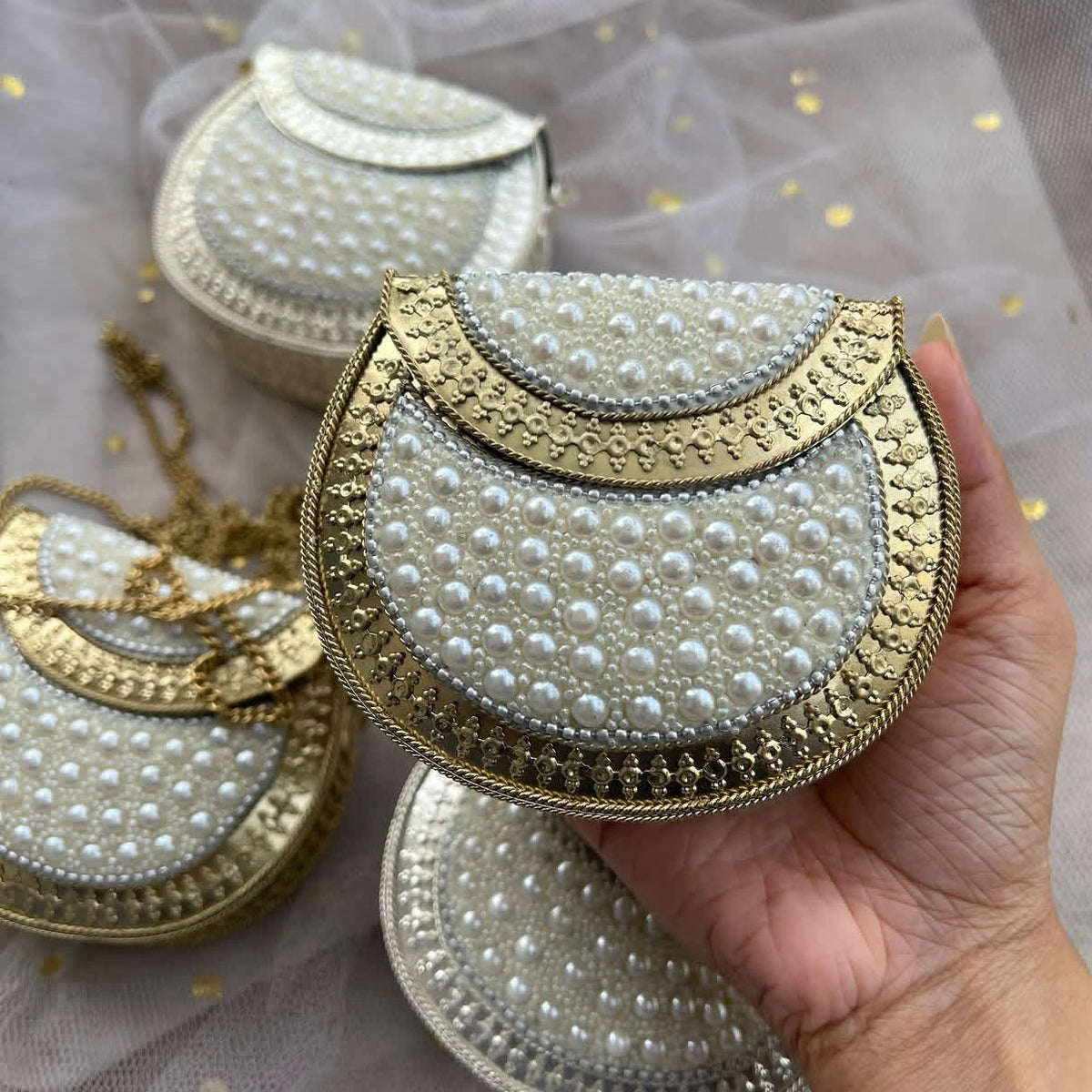 Mini pearl bags