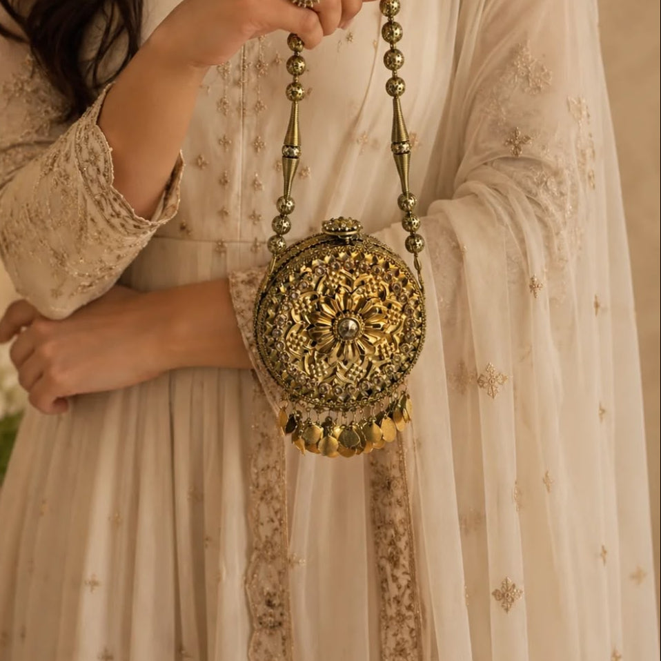 Sitara luxe mini metal bag