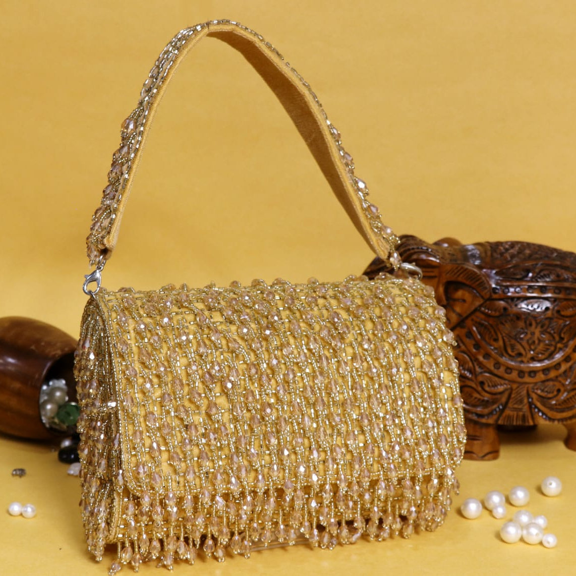 Crystal flap Bags