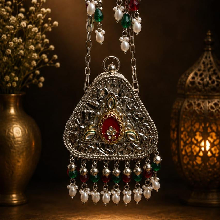 Taj Mahal Mini Brass Clutches