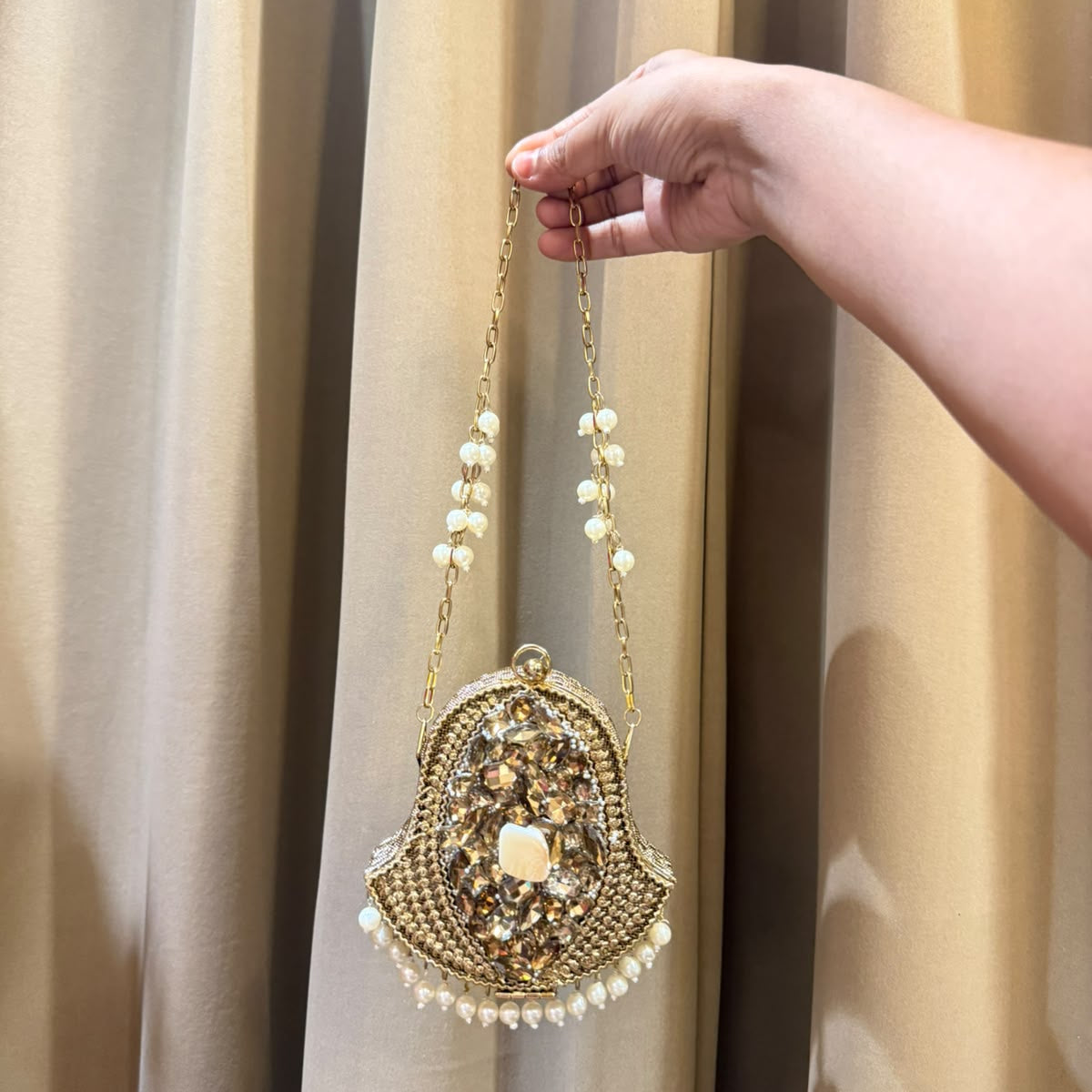 Evil Eye Brass Bag