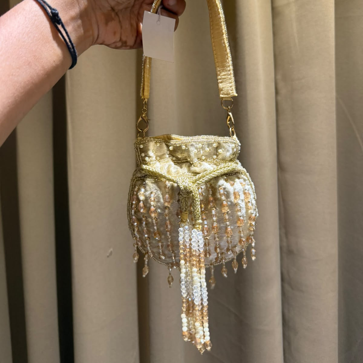 Crystal Mini Potli Bag