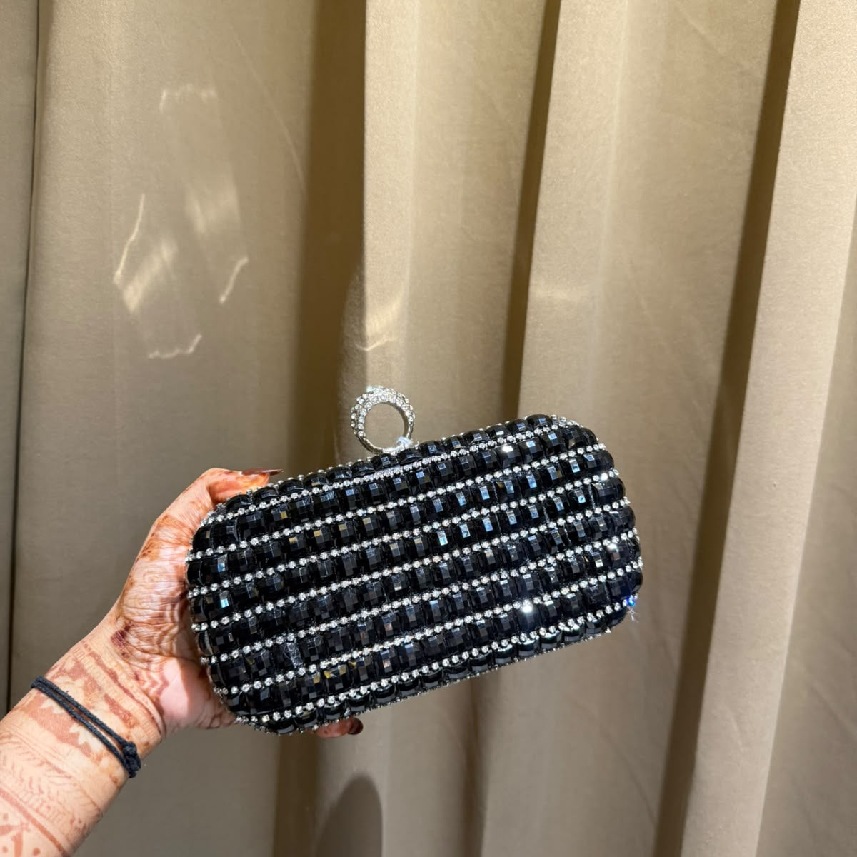 Rhinestone Rectangle Stud Bags
