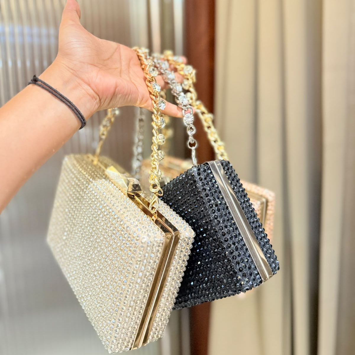 Crystal Hand Clutches